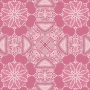 Warm Pink Kaleidoscope Flowers