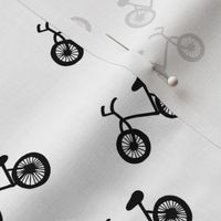 Little chap cross bike print black and white for cool boys and hipster men