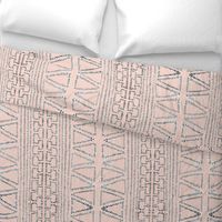  Black and White Striped geometric shapes on Pink