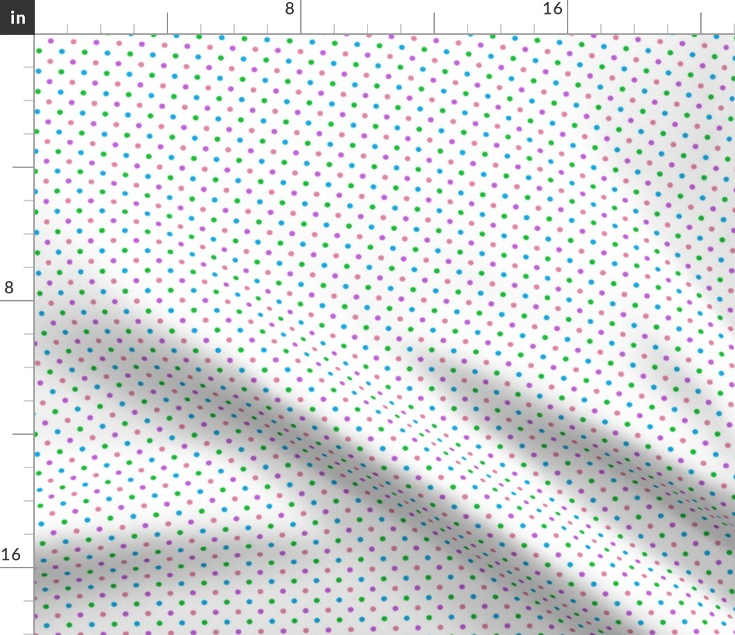4-Color Polka Dot Pretty Maids Coordinate