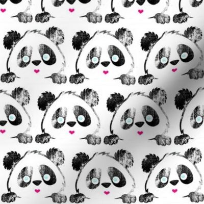 Panda Love black grunge