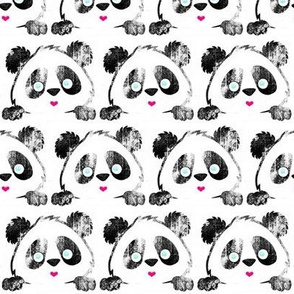 Panda Love black grunge