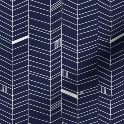 Herringbone -indigo