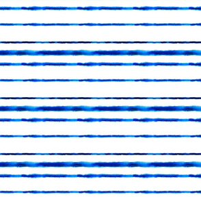 Watercolor blue stripes pattern
