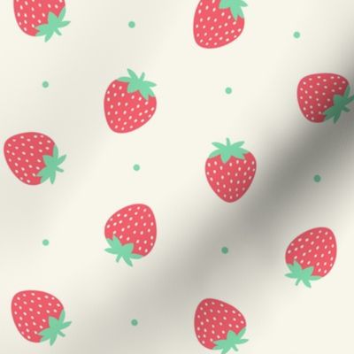Strawberries - off white