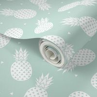 Pineapple - Mint Background