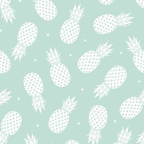 Pineapple - Mint Background