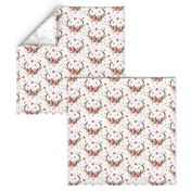 Floral Deer Garden - White