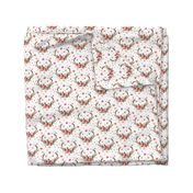 Floral Deer Garden - White