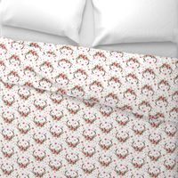 Floral Deer Garden - White