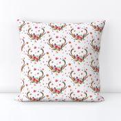 Floral Deer Garden - White