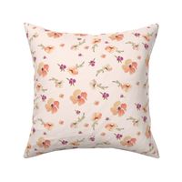 Floral Peach Dreams - Light Pink