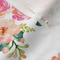 Summer Dreaming Floral Pastel - White