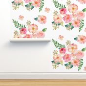 Summer Dreaming Floral Pastel - White