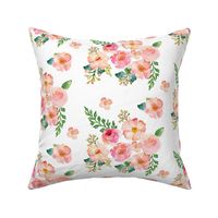 Summer Dreaming Floral Pastel - White