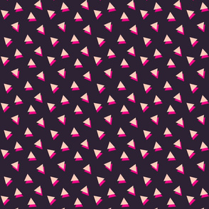 Fuchsia Pink Triangles Shadows by Cheerful Madness!!