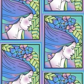 Spring Art Deco Woman Small