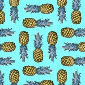 Pineapples (Turquoise)