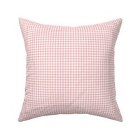 Pink and white, gingham tiny check 6 checks per inch