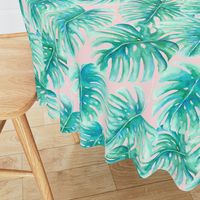 Paradise Palms Blush Large Scale