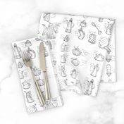 Kitchenware Sampler monochrome