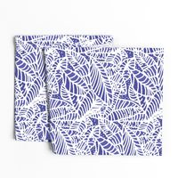 Batik Leaves Indigo 20inL