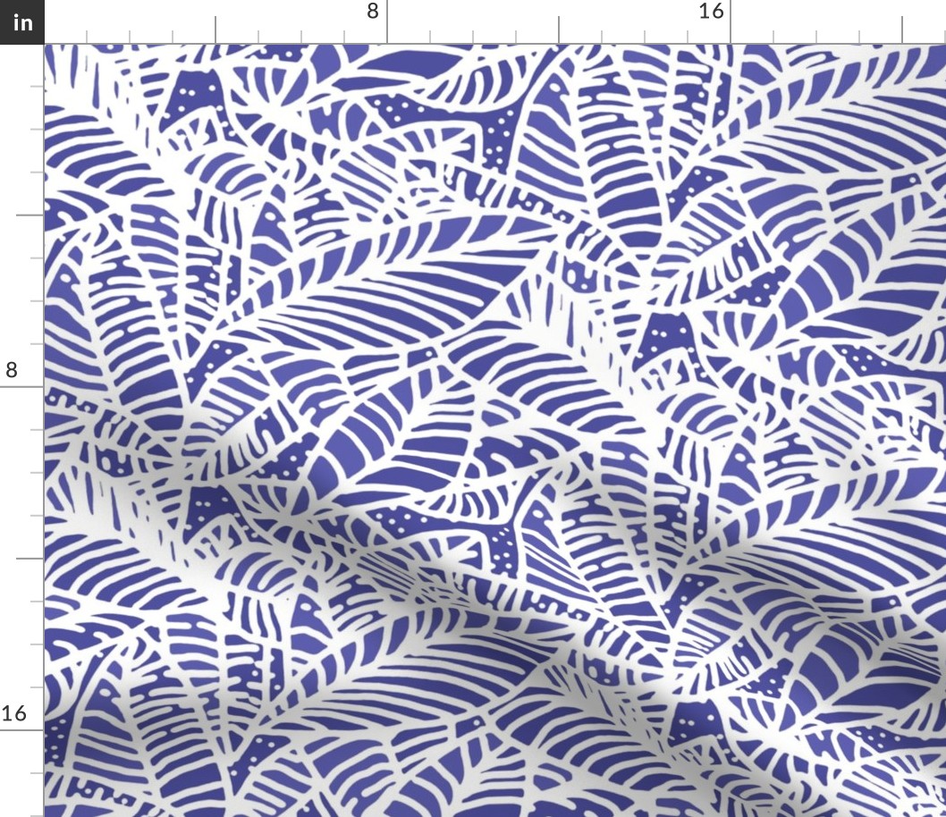 Batik Leaves Indigo 180L