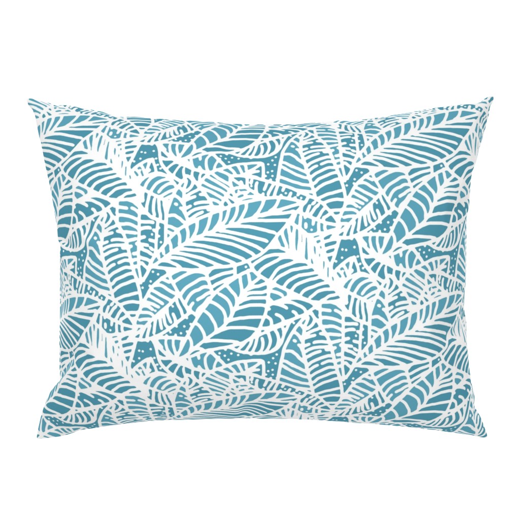 Batik Leaves Teal 180L