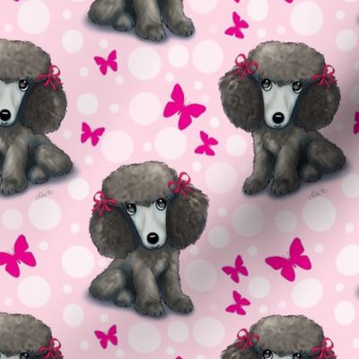 Poodle butterflies  pink M