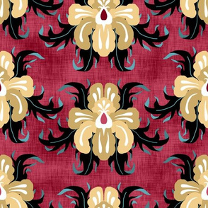 Floral Intensity Damask