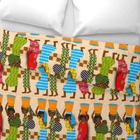 African Water Ladies Tea Towel