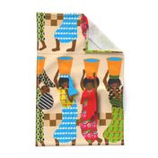 African Water Ladies Tea Towel