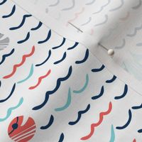 Choppy Waters - Nautical Fish & Waves