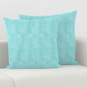 Kelp Dot - Geometric Irregular Dot Seaworthy Aqua White Regular