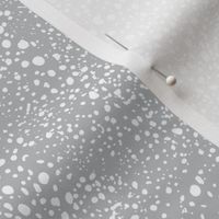 Kelp Dot - Geometric Irregular Dot Seaworthy Grey White Regular