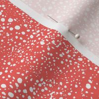 Kelp Dot - Geometric Irregular Dot Seaworthy Red White Regular