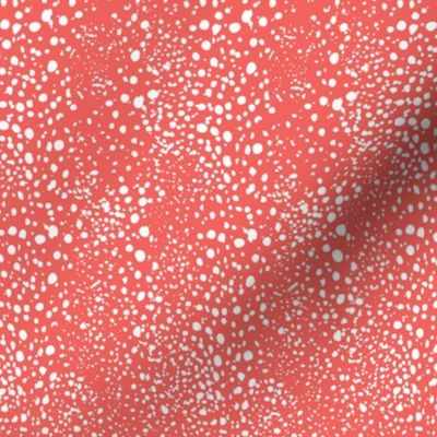 Kelp Dot - Geometric Irregular Dot Seaworthy Red White Regular