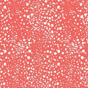 Kelp Dot - Geometric Irregular Dot Seaworthy Red White Regular