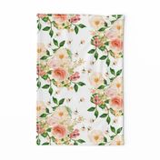  10.5" Floral Peach Delight - Large Print