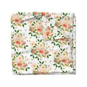  10.5" Floral Peach Delight - Large Print