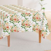  10.5" Floral Peach Delight - Large Print