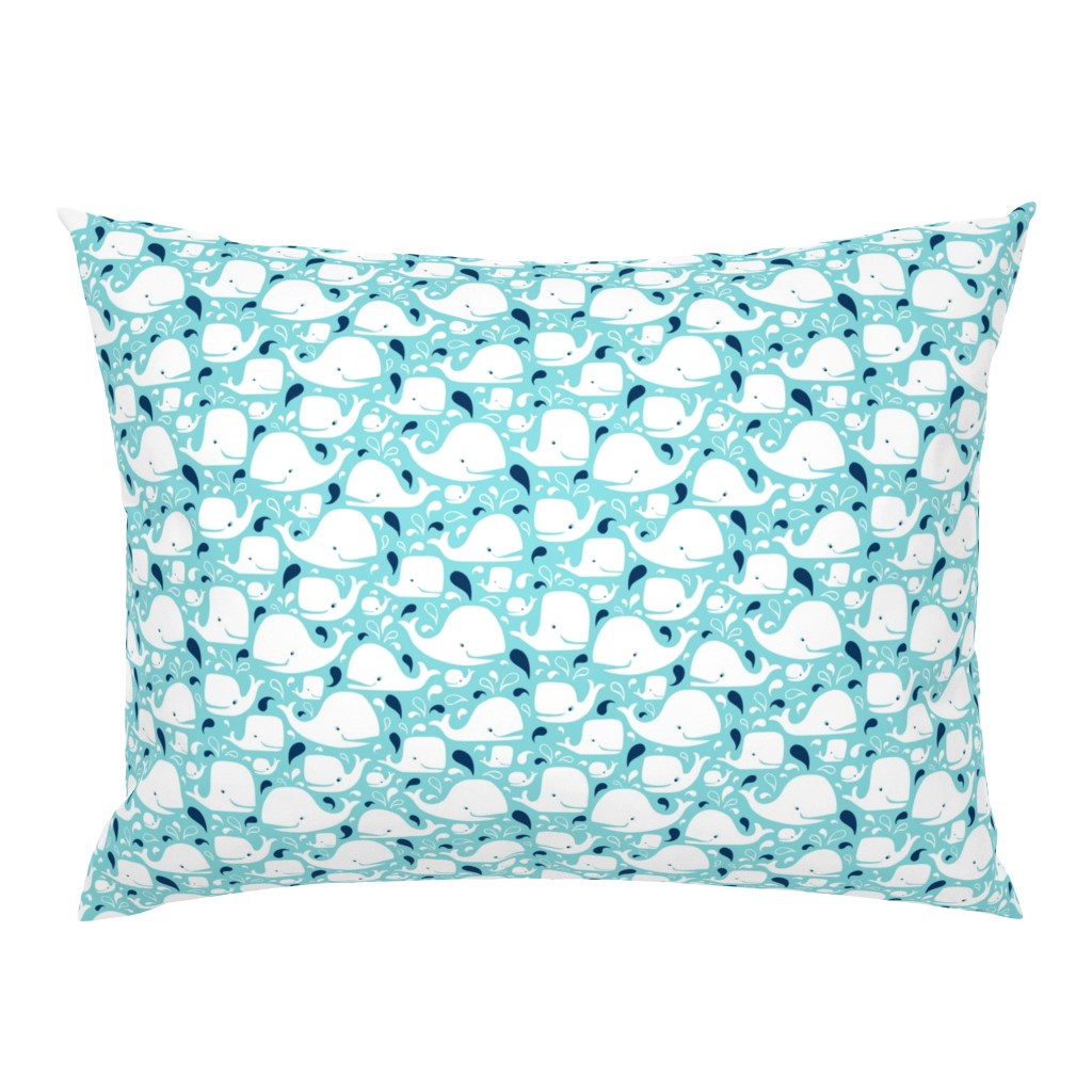 Whale Of A Time - Nautical Aqua Blue