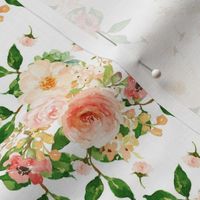 4" Floral Peach Delight - Small Print