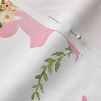 Pink Floral Deer