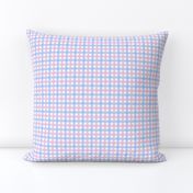 Gingham Blue Pink 4 Count