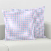 Gingham Blue Pink 4 Count