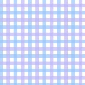 Gingham Blue Purple 4 Count