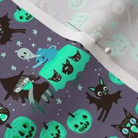 witch fabric purple