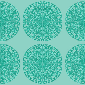 Moroccan Tiles - Mint