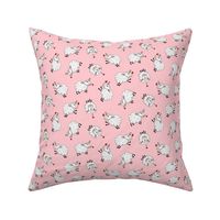 Ditsy Sheep Scatter - Pink